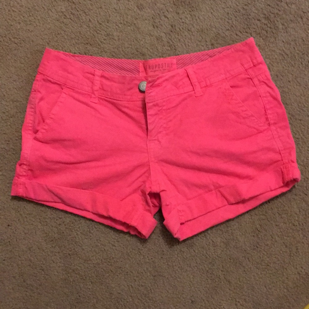 Hot pink shorts